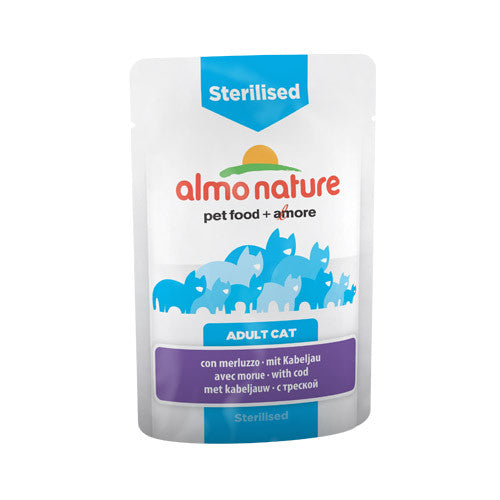 Almo Nature Sterilised Cat 70 gr - Merluzzo
