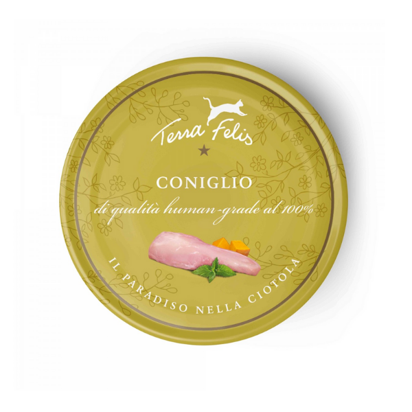 Terra Felis Umido Gatto Grain Free 80 gr - Coniglio