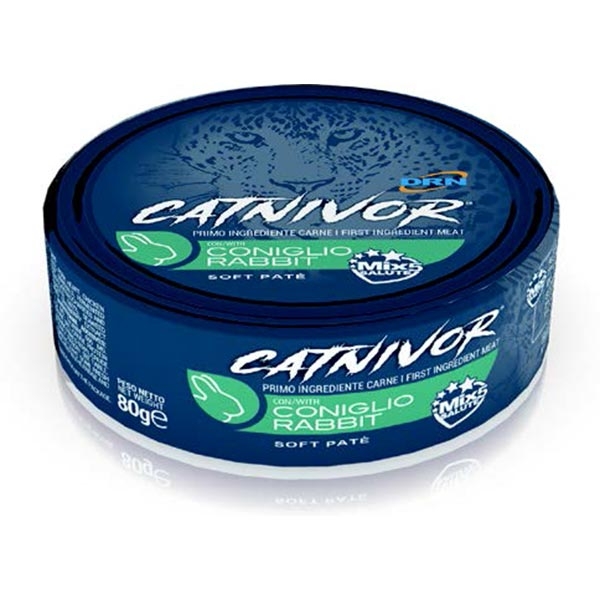 DRN Catnivor Adult Soft Patè 80 gr - Coniglio Confezione da 24 pezzi
