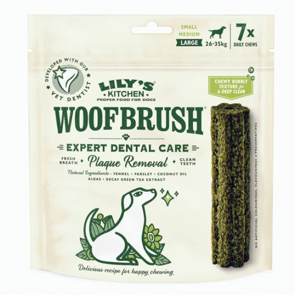 Image of Lily's Kitchen Woofbrush Dental Snack - Large: 7 snack x 50 gr