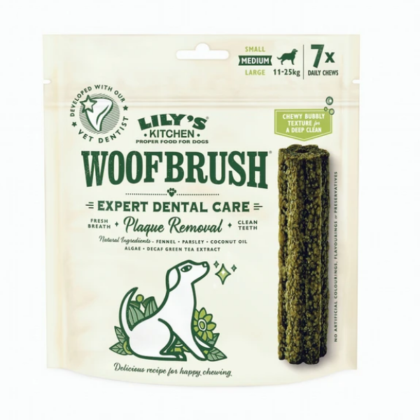 Lily's Kitchen Woofbrush Dental Snack - Medium : 7 snack x 30 gr