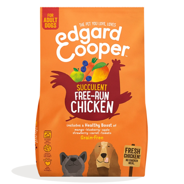 Image of Edgard & Cooper Adult Grain Free Pollo - 7 kg (formato crocchetta normale) Croccantini per cani