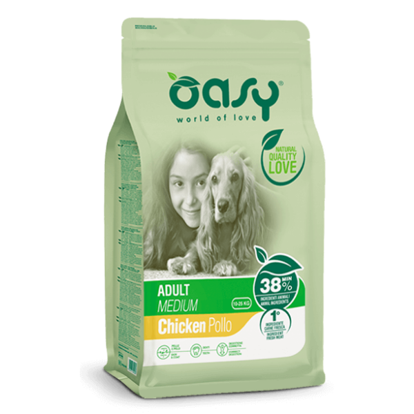 Oasy Dog Adult Medium Pollo - 3 kg