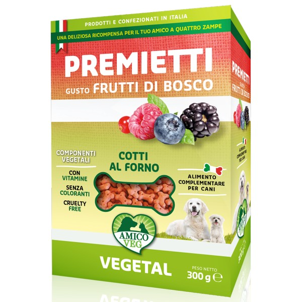 Amico Veg snack vegetali Premietti 300 gr - Frutti di Bosco