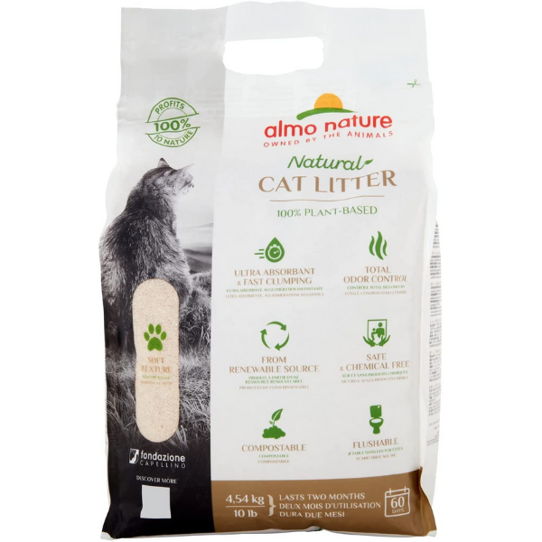 Image of Almo Nature Natural Cat Litter Soft Texture lettiera vegetale - 2,27 Kg