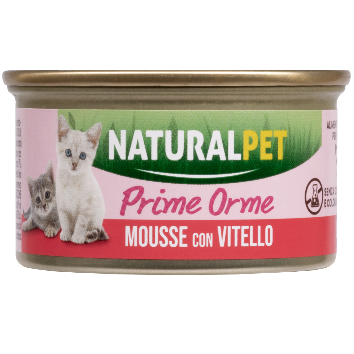 NaturalPet Kitten Prime Orme Mousse 85 gr - Vitello - 1° ORDINE? scegli lo sconto BZR5 / BZR20 + 200 punti fedeltà