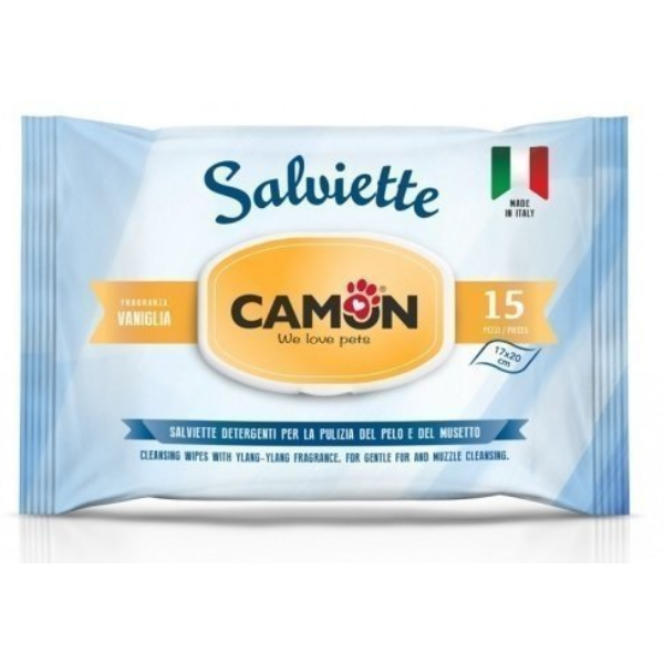 Salviette Detergenti Camon - Vaniglia 15 pz