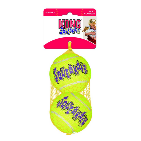 Image of Kong Air Squeaker Tennis Ball - 2 pz - Large - Giochi per cani - 1° ORDINE? scegli lo sconto BZR5 / BZR20 + 200 punti fedeltà010