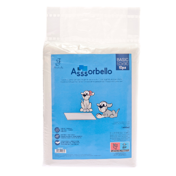 Tappetini Igienici Assorbello Basic Ferribiella - 60x90 cm - 10 pezzi