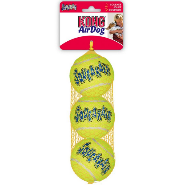 Kong Air Squeaker Tennis Ball - 3 pz - Medium