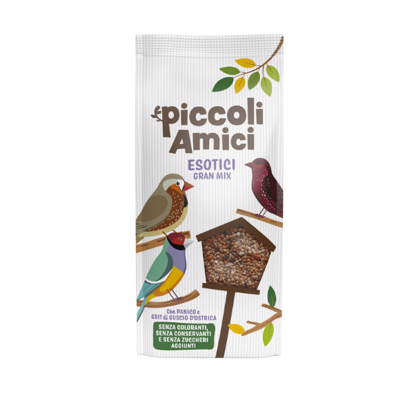 Image of Piccoli Amici Gran Mix mangime per uccelli esotici - 1 kg - Mangime per uccelli - 1° ORDINE? scegli lo sconto BZR5 / BZR20 + 200 punti fedeltà010