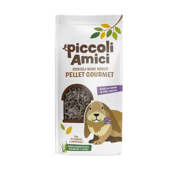 Piccoli Amici Pellet Gourmet per Conigli Nani Adulti