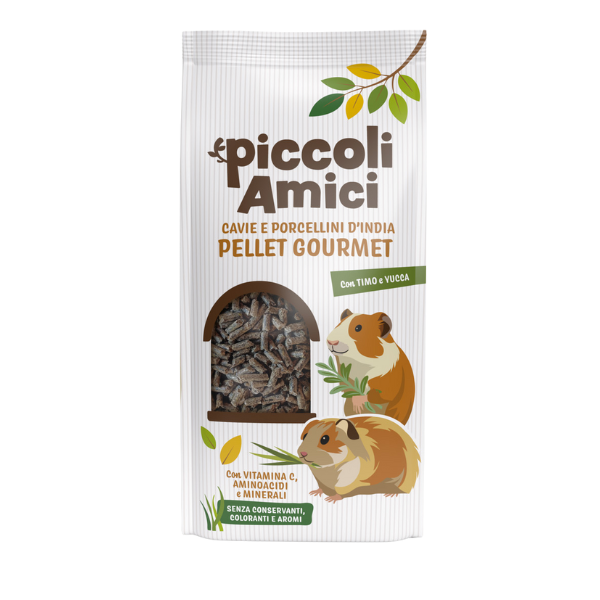 Image of Piccoli Amici Pellet Gourmet Cavie e porcellini d'India - 800 gr - Mangime per conigli - 1° ORDINE? scegli lo sconto BZR5 / BZR20 + 200 punti fedeltà010