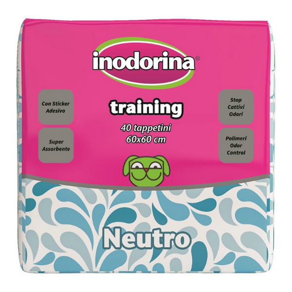 Image of Inodorina Tappetino Igienico con Sticker adesivo - 60 x 60 cm - 40 pz - Neutro