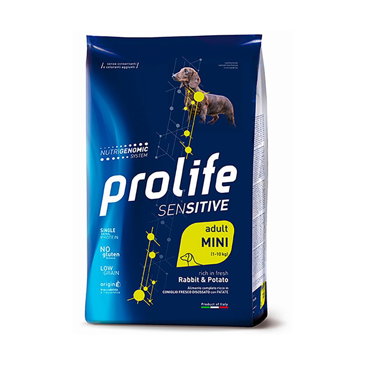 Image of Prolife Sensitive Cane Adult Mini Coniglio e Patate - 600 gr Croccantini per cani