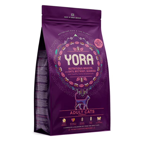 Yora Superfood crocchette a base di insetti Cat Adult - 3,75 Kg - Croccantini per gatti - 1° ORDINE? scegli lo sconto BZR5 / BZR20 + 200 punti fedeltà
