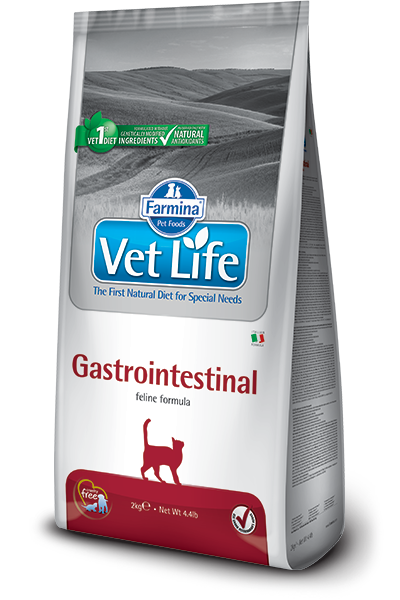 Image of Farmina Vet Life Feline Gastro Intestinal - 2 kg Croccantini per gatti