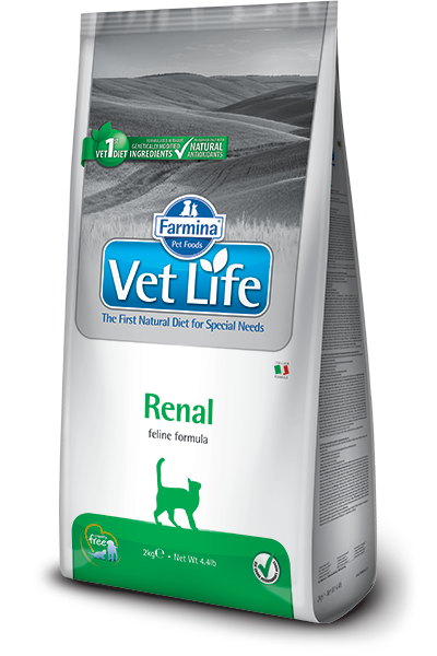 Image of Farmina Vet Life Feline Renal - 2 kg Croccantini per gatti