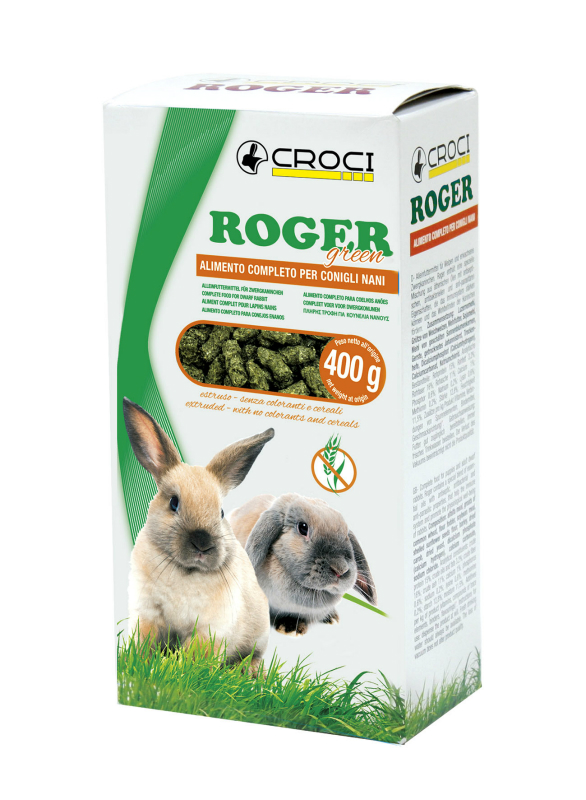 Image of Croci Rabbit Roger Green alimento Conigli Nani - 400 gr