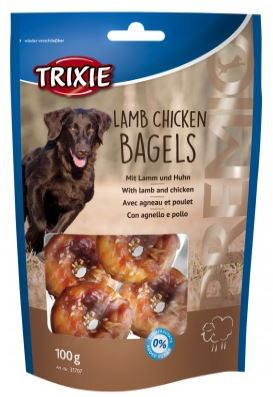 Image of Premio Snack Trixie 100 gr - Lamb and Chicken Bagels
