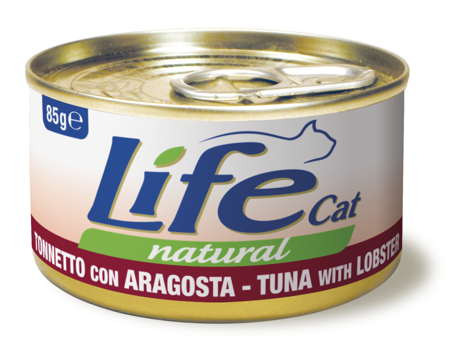 Image of Life Cat Natural Lattine 85 gr - Tonno con Aragosta Confezione da 24 pezzi Cibo umido per gatti