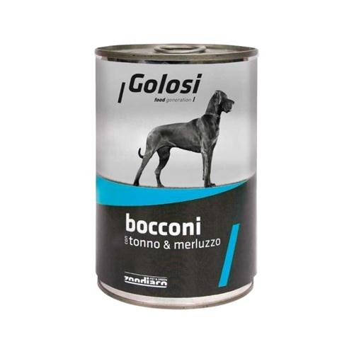 Image of Prolife Golosi Bocconi 1250 gr - Tonno e Merluzzo Confezione da 6 pezzi Cibo Umido per Cani