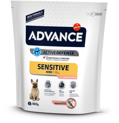 Image of Advance Adult Sensitive Mini Salmone e Riso: 800 gr