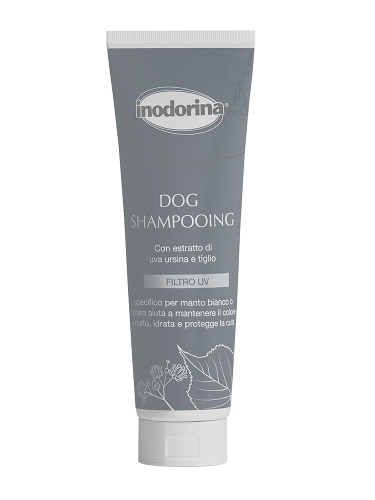 Inodorina Dog Shampooing shampoo per cani con filtro UV - 250 ml - Manto bianco