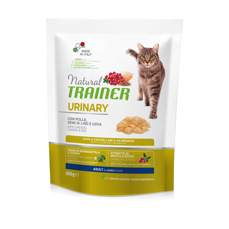 Image of Natural Trainer Cat Urinary Adult con Pollo fresco - 300 gr Croccantini per gatti