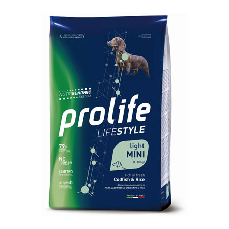 Prolife Lifestyle Cane Light Mini Merluzzo e Riso