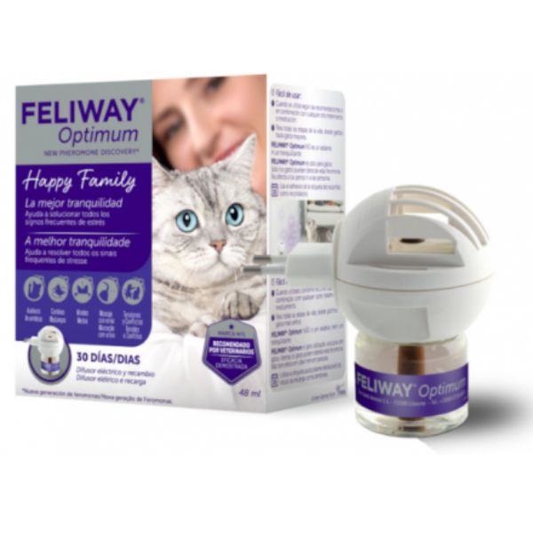 Image of Feliway Optimum diffusore anti ansia Cat - Diffusore + Ricarica