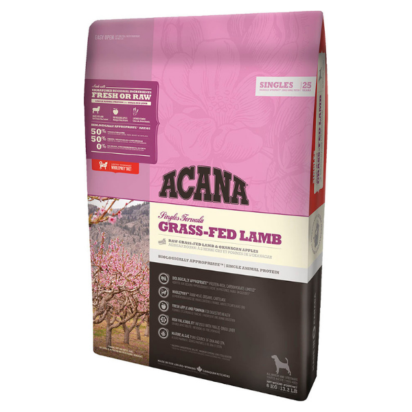 Image of Acana Grass-Fed Lamb Recipe Grain Free - 11,4 kg Croccantini per cani