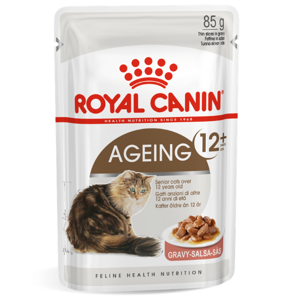 Image of Royal Canin Ageing +12 in Salsa - 85 gr Confezione da 12 pezzi Cibo umido per gatti
