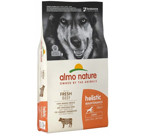 Image of Almo Nature Holistic Maintenance Fresh Large Adult con Manzo - 12 kg Croccantini per cani