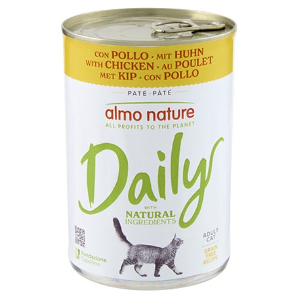Almo Nature Cat Daily 400 gr - Pollo - Cibo umido per gatti