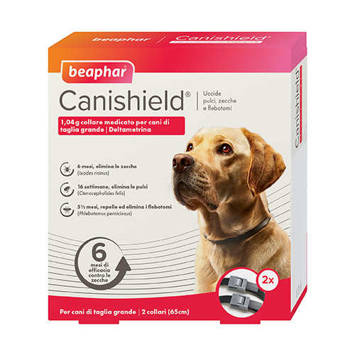 Image of Beaphar Canishield Collare Antiparassitario - 2 collari Cani Taglia Grande 9034418