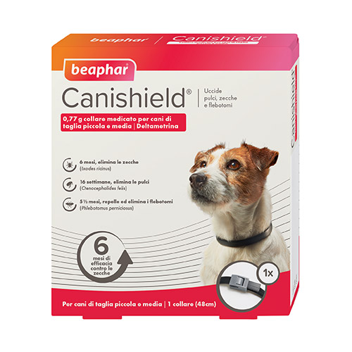 Image of Beaphar Canishield Collare Antiparassitario - 1 collare Cani Taglia Piccola e Media