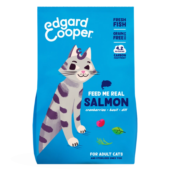 Edgard & Cooper Cat Adult Grain Free Salmone - 325 gr - 1° ORDINE? scegli tra BZR5 / BZR20 + 200 pt fedeltà