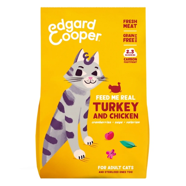 Edgard & Cooper Cat Adult Grain Free Pollo e Tacchino - 325 gr - 1° ORDINE? scegli tra BZR5 / BZR20 + 200 pt fedeltà