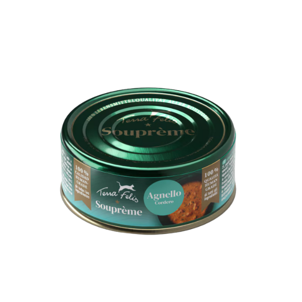 Terra Felis Souprème Zuppa Gourmet cremosa per gatti Grain Free 85 gr - Agnello - Confezione da 12 pezzi - 1° ORDINE? scegli tra BZR5 / BZR20 + 200 pt fedeltà