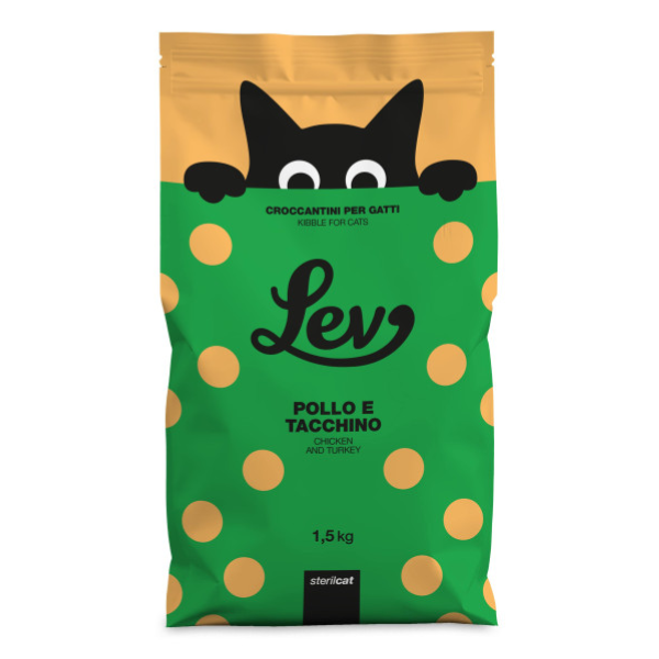 Lev Cat Adult Serilised Pollo e Tacchino - 1,5 kg - SPEDIZIONE GRATIS da 39€