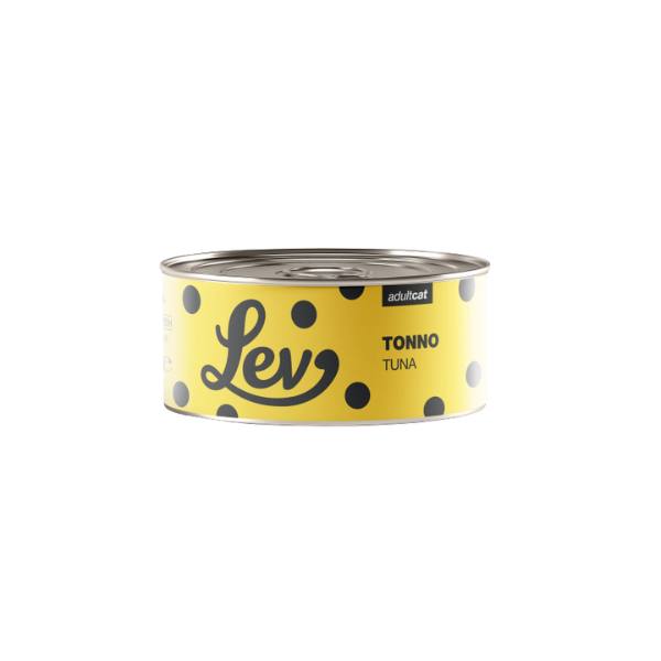 Lev Cat Adult Umido Complementare 140 gr - tonno - Confezione da 6 pezzi - Cibo umido per gatti - 10% sconto su LEV CAT con codice: NCBLACK
