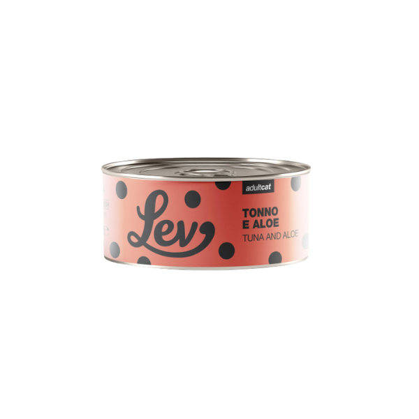 Lev Cat Adult Umido Complementare 140 gr - tonno e aloe - Confezione da 6 pezzi - Cibo umido per gatti - 10% sconto su LEV CAT con codice: NCBLACK
