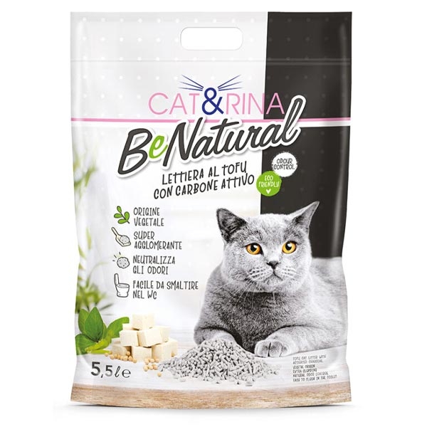 Cat&Rina Lettiera al Tofu con Carboni Attivi: 5,5 l