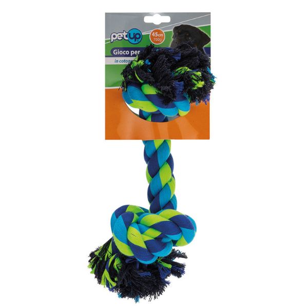 Corda Cotonosso Classic PetUp - verde e blu - 45