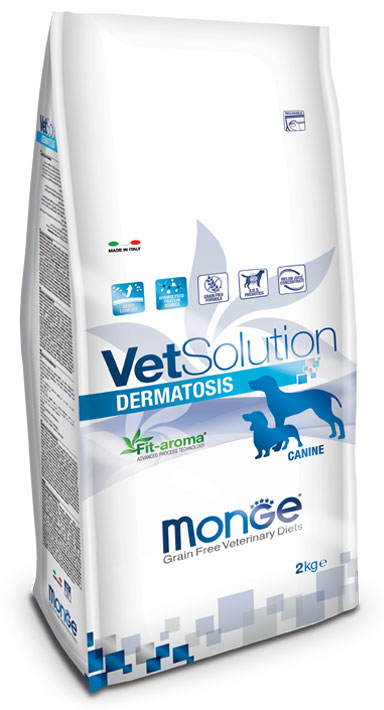 Image of Monge Vet Solution Cane Dermatosis - 12 Kg Dieta Veterinaria per Cani