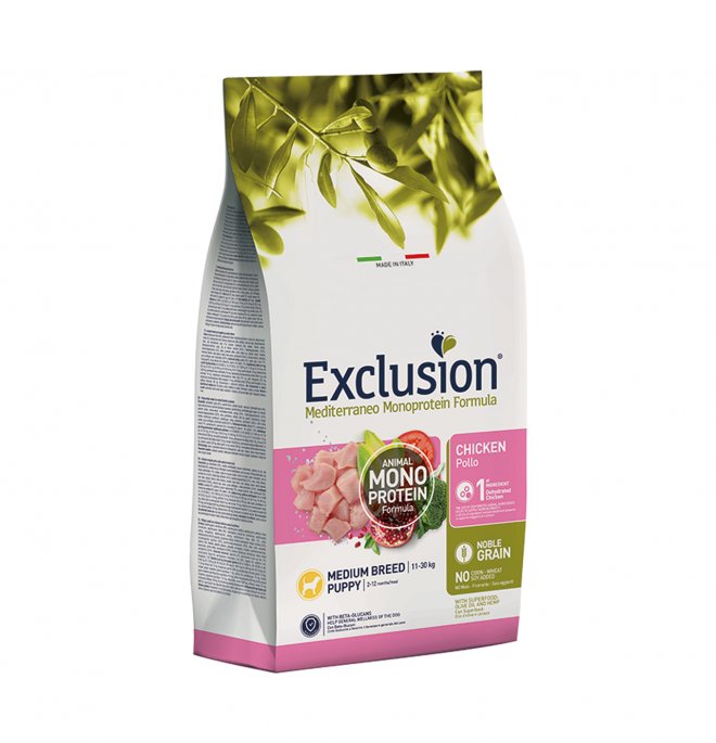 Exclusion Mediterraneo Puppy/Junior Small Breed Pollo - 2 kg