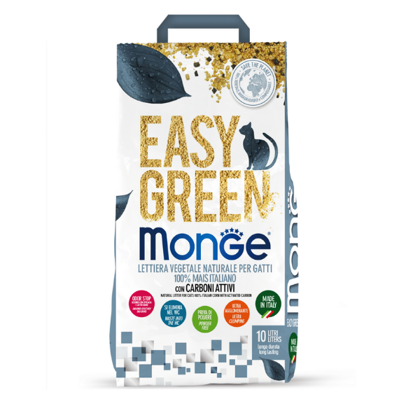 Image of Lettiera vegetale Monge Easy Green con Carboni Attivi - 3,8 Kg