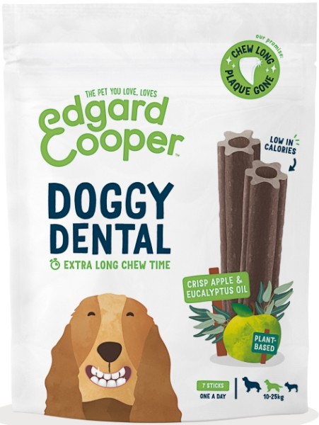 Edgard & Cooper Doggy Dental mela e eucalipto Grain Free - Dental Medium alla Mela ed Eucalipto - 175 gr