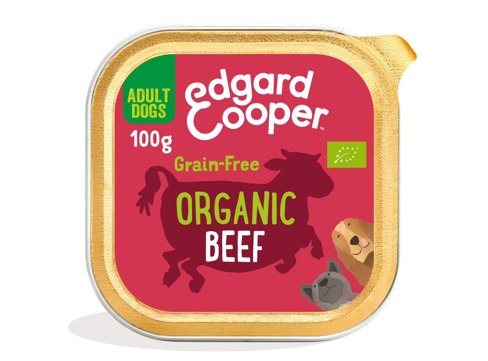 Edgard & Cooper Adult Grain Free Bio 100gr - Bio Manzo Confezione da 17 pezzi